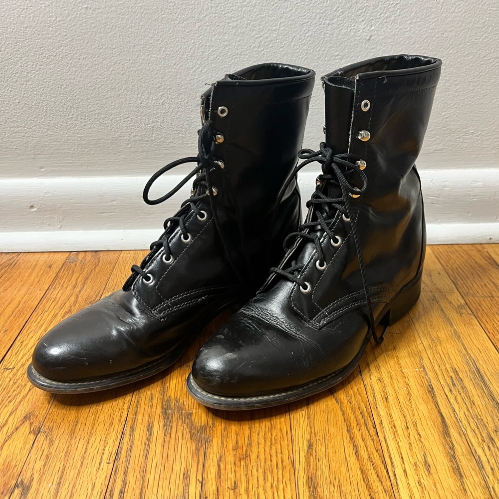 Laredo black combat boots